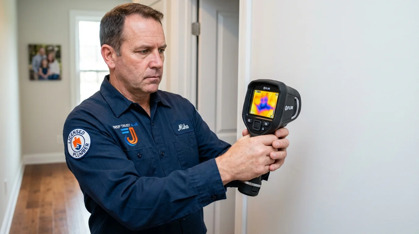Thermal imaging leak detection by Johns Plumbing LLC in Lula